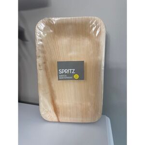 Spritz Areca Serveware Trays Unisex 10ct Natural Palm Leaf Compostable NWT